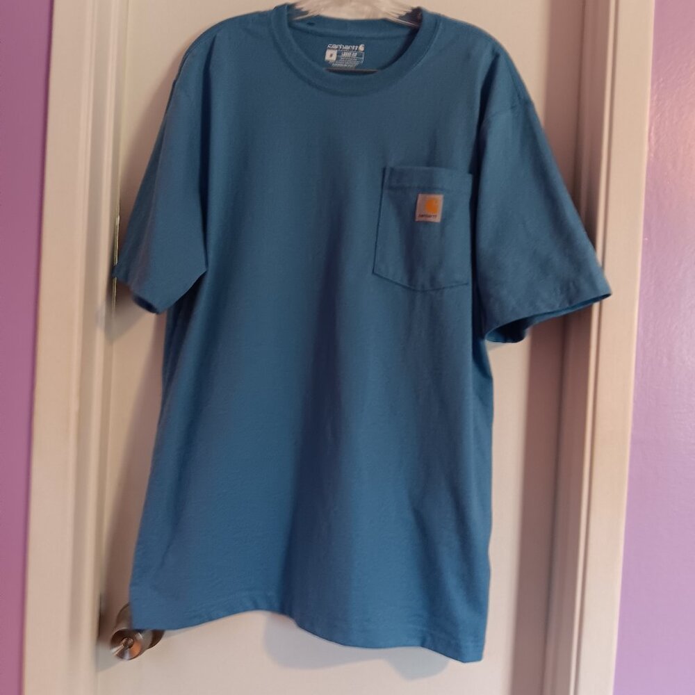 CARHARTT MEN'S MEDIUM LOOSE FIT BLUE TEE